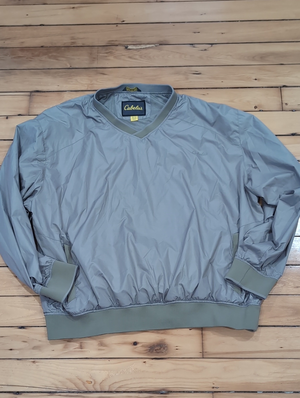 Cabela's Men's Windbreaker Pullover Jacket.  Tan.   Sz 3XL